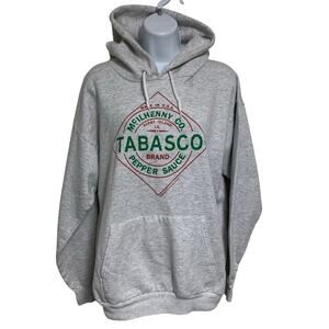 Tabasco Brand Pepper Sauce Hooded Sweatshirt Womens Size L